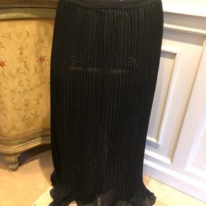 Trouve’ black sheer maxi-skirt